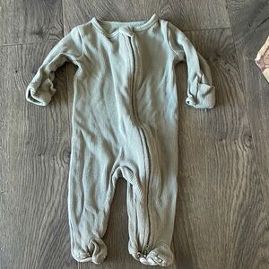 Caden Lane Ribbed Kids One Piece in Olive